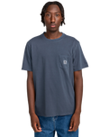 The Element Mens Basic Pocket T-Shirt in Blue Nights