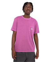 The Element Mens Basic Pocket T-Shirt in Deep Orchid