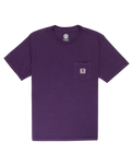 The Element Mens Basic Pocket T-Shirt in Grape