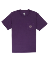 The Element Mens Basic Pocket T-Shirt in Grape