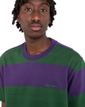 The Element Mens Crail 3.0 Stripe T-Shirt in Grape