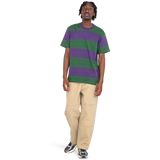 The Element Mens Crail 3.0 Stripe T-Shirt in Grape