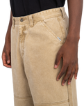 The Element Mens Carpenter Canvas Trousers in Khaki