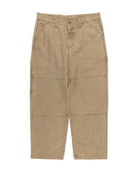 The Element Mens Carpenter Canvas Trousers in Khaki