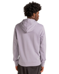 The Element Mens Blazin Chest Hoodie in Lavender Grey