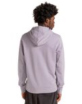 The Element Mens Blazin Chest Hoodie in Lavender Grey