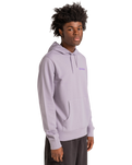 The Element Mens Blazin Chest Hoodie in Lavender Grey