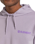 The Element Mens Blazin Chest Hoodie in Lavender Grey