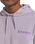 The Element Mens Blazin Chest Hoodie in Lavender Grey