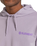 The Element Mens Blazin Chest Hoodie in Lavender Grey