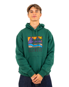 The Element Mens Trekka Hoodie in Dark Green