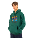 The Element Mens Trekka Hoodie in Dark Green