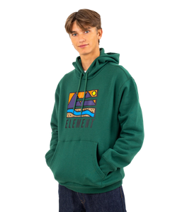 The Element Mens Trekka Hoodie in Dark Green