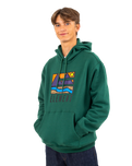 The Element Mens Trekka Hoodie in Dark Green