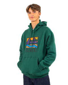 The Element Mens Trekka Hoodie in Dark Green