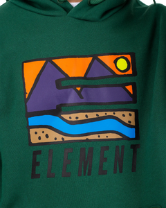 The Element Mens Trekka Hoodie in Dark Green