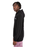 The Element Mens Joint Cube Hoodie in Flint Black