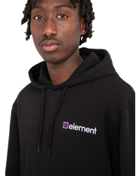 The Element Mens Joint Cube Hoodie in Flint Black