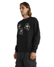 The Element Mens LCTXE Say Hi Sweatshirt in Flint Black