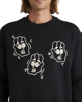 The Element Mens LCTXE Say Hi Sweatshirt in Flint Black