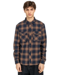 The Element Mens Tacoma Classic Flannel Shirt in Dull Gold