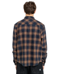 The Element Mens Tacoma Classic Flannel Shirt in Dull Gold