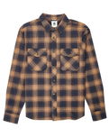 The Element Mens Tacoma Classic Flannel Shirt in Dull Gold