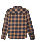 The Element Mens Tacoma Classic Flannel Shirt in Dull Gold