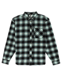 The Element Mens Lumber Classic Flannel Shirt in Black & Mineral