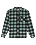 The Element Mens Lumber Classic Flannel Shirt in Black & Mineral