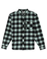 The Element Mens Lumber Classic Flannel Shirt in Black & Mineral