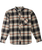 The Element Mens Lumber Classic Flannel Shirt in Black & Dull Gold