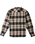 The Element Mens Lumber Classic Flannel Shirt in Black & Dull Gold