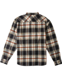 The Element Mens Lumber Classic Flannel Shirt in Black & Dull Gold