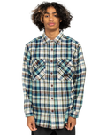 The Element Mens Hueco Classic Flannel Shirt in Chestnut & Mineral