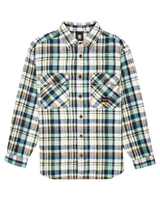 The Element Mens Hueco Classic Flannel Shirt in Chestnut & Mineral