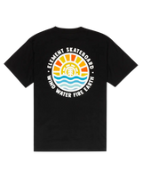 The Element Mens Great Outdoors T-Shirt in Flint Black