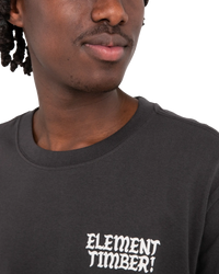 The Element Mens Timber Jester T-Shirt in Off Black