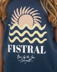 Fistral T-Shirt in Denim Blue