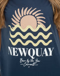 Newquay T-Shirt in Denim Blue