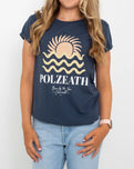 Polzeath T-Shirt in Denim Blue