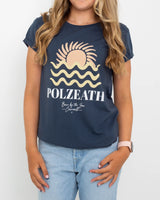 Polzeath T-Shirt in Denim Blue