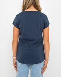 Polzeath T-Shirt in Denim Blue