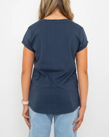 Polzeath T-Shirt in Denim Blue