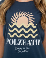 Polzeath T-Shirt in Denim Blue