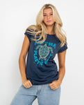 Turtle T-Shirt in Denim Blue