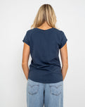 Turtle T-Shirt in Denim Blue