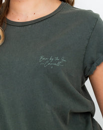 Turtle T-Shirt in Stone Wash Green