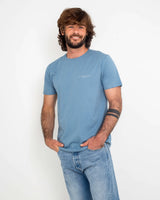 The Salt Water Seeker Mens Angles T-Shirt in Blue Dusk