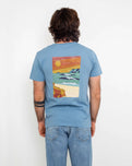 The Salt Water Seeker Mens Angles T-Shirt in Blue Dusk